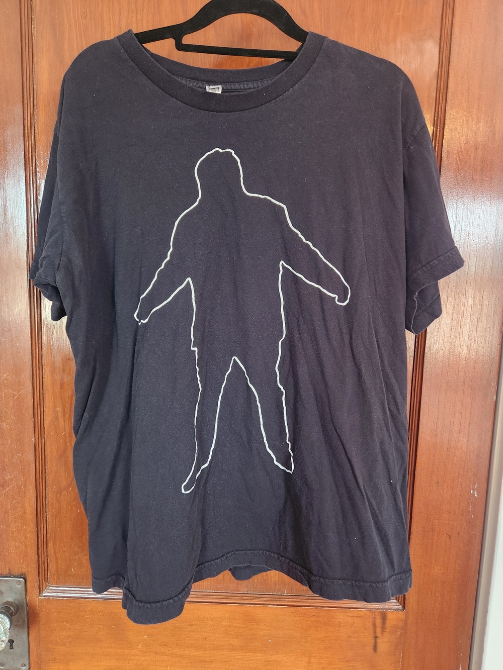 Junior Boys Concert Tee with Big Black Coat Silhouette